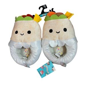 NWT Squishmallows Burrito Slippers Size 13/1